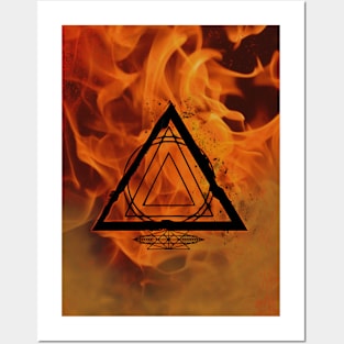 Fire Symbol Posters and Art